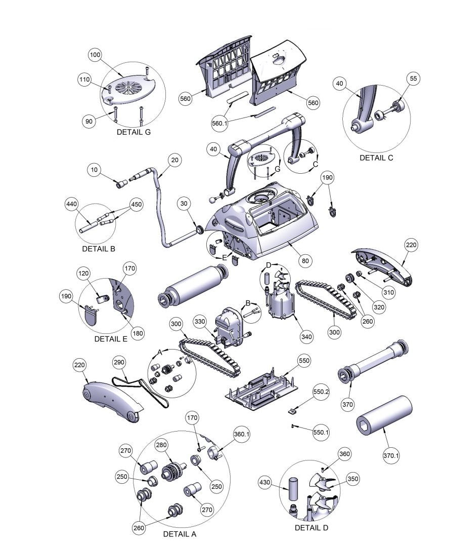 RTX Robotic Pool Cleaner - Spare Part, Bushing for lower casing RTX Robotic Pool Cleaner - Spare Part, Bushing for lower casing